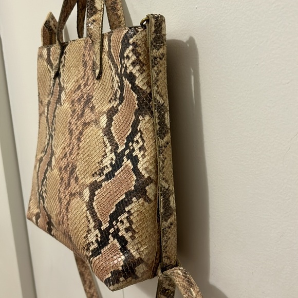 Madewell ZipTop Transport Crossbody Snake Embossed - Picture 6 of 15